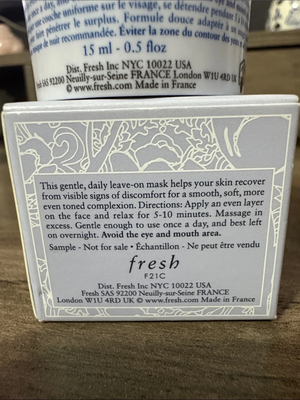 Fresh Floral Recovery Calming Mask ~ 15 ml